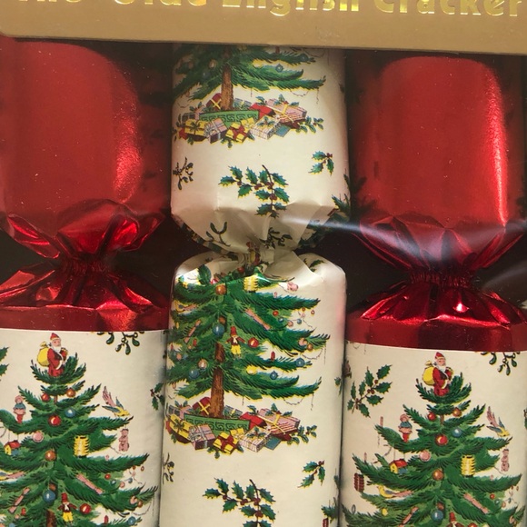SPODE Christmas Tree Crackers Set of 8 Holiday English - Picture 9 of 9